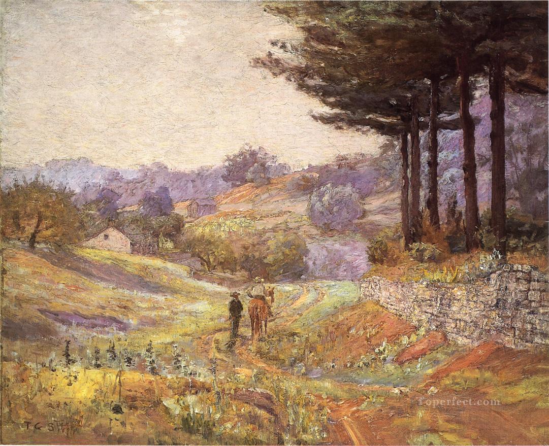 ヴァーノンの丘 セオドア・クレメント・スティール油絵